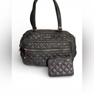 Mz Wallace Crosby crossbody tote with small wallet/coin purse in black